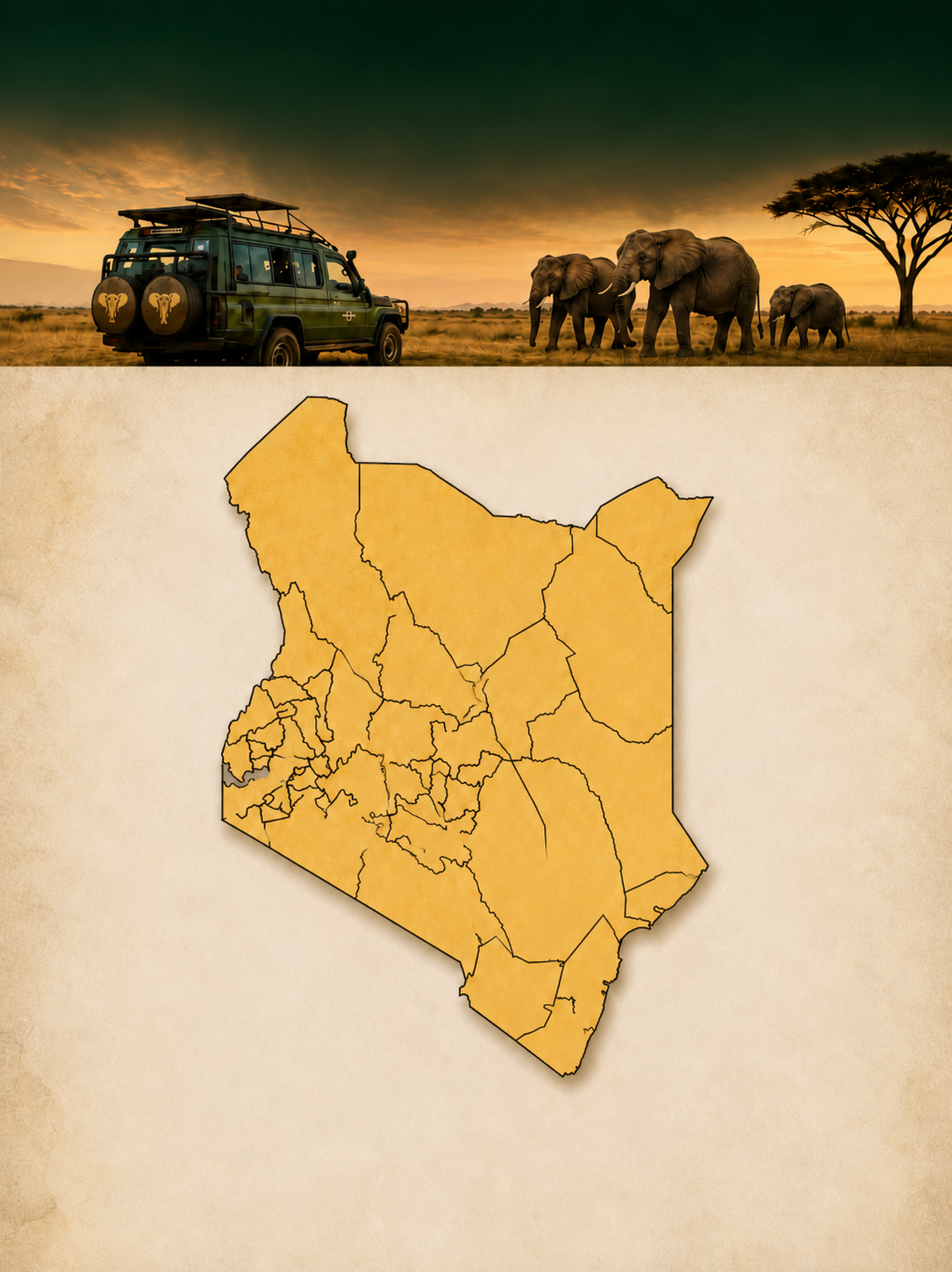 MSK Kenya travel guide map